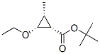 Cyclopropanecarboxylic acid, 2-ethoxy-3-methyl-, 1,1-dimethylethyl ester, (1alpha,2alpha,3ba)- (9CI) Struktur