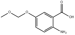 Benzoic acid, 2-amino-5-(methoxymethoxy)- (9CI) Struktur