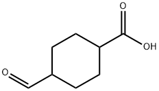 Cyclohexanecarboxylic acid, 4-formyl- (9CI) Struktur