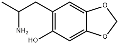 2-hydroxy-4,5-methylenedioxyamphetamine Struktur