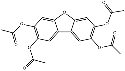 2,3,7,8-TETRAACETOXYDIBENZOFURAN Struktur