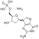 2'-DEOXYGUANOSINE-5'-MONOPHOSPHATE AMMONIUM SALT Struktur