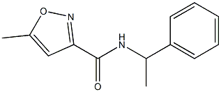 (+)-5-Methyl-N-(1-phenylethyl)-3-isoxazolecarboxamide Struktur