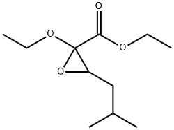 Oxiranecarboxylic acid, 2-ethoxy-3-(2-methylpropyl)-, ethyl ester (9CI) Struktur