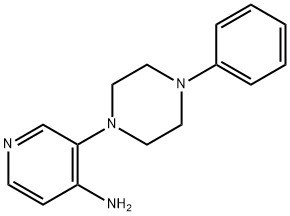 3-(4-Phenyl-1-piperazinyl)-4-pyridinamine Struktur