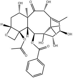 14β-Hydroxydeacetylbaccatin III Struktur