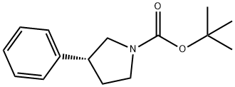 (R)-1-BOC-3-PHENYL-PYRROLIDINE
 Struktur