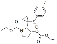 ethyl 3-(ethoxycarbonyloxy)-2-(1-(4-tolylsulfinyl)cyclopropyl)-1-pyrrolidinecarboxylate Struktur