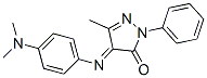 2-Phenyl-4-[[4-(dimethylamino)phenyl]imino]-5-methyl-2H-pyrazole-3(4H)-one Struktur