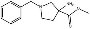 Methyl 3-amino-1-benzylpyrrolidine-3-Carboxylate Struktur