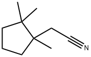 Cyclopentaneacetonitrile, 1,2,2-trimethyl- (9CI) Struktur