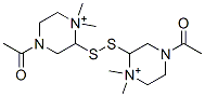 dithiobis(N,N-dimethyl-4-acetylpiperazinium) Struktur