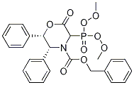 (5R,6S)-benzyl 3-(diMethoxyphosphoryl)-2-oxo-5,6-diphenylMorpholine-4-carboxylate Struktur