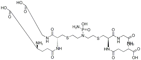 2,2'-[[(aMinohydroxyphosphinyl)iMino]di-2,1-ethanediyl]bis[L-γ-glutaMyl-L-cysteinylglycine] Struktur