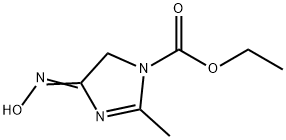 1H-Imidazole-1-carboxylic  acid,  4,5-dihydro-4-(hydroxyimino)-2-methyl-,  ethyl  ester Struktur