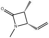 2-Azetidinone,4-ethenyl-1,3-dimethyl-,cis-(9CI) Struktur