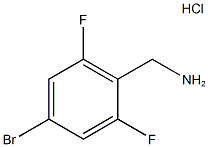 (4-Bromo-2,6-difluorophenyl)methanamine hydrochloride Struktur