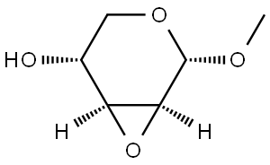 METHYL 2,3-ANHYDRO-A-D-LYXOFURANOSIDE Struktur