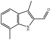 3,7-DIMETHYL-1H-INDOLE-2-CARBALDEHYDE Struktur