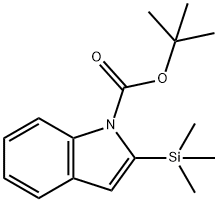 1-BOC-2-TRIMETHYLSILANYL-INDOLE Struktur