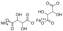 ammonium iron tartrate Struktur