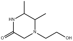 Piperazinone, 4-(2-hydroxyethyl)-5,6-dimethyl- (9CI) Struktur