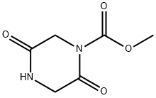 1-Piperazinecarboxylicacid,2,5-dioxo-,methylester(9CI) Struktur