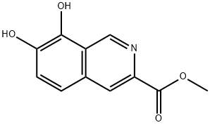 methyl 7,8-dihydroxyisoquinoline-3-carboxylate Struktur