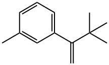 Benzene, 1-(2,2-dimethyl-1-methylenepropyl)-3-methyl- Struktur