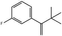 Benzene, 1-(2,2-dimethyl-1-methylenepropyl)-3-fluoro- Struktur