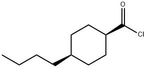 Cyclohexanecarbonyl chloride, 4-butyl-, cis- (9CI) Struktur