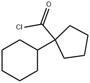 Cyclopentanecarbonyl chloride, 1-cyclohexyl- (9CI) Struktur