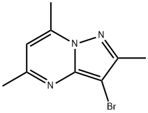 3-bromo-2,5,7-trimethylpyrazolo[1,5-a]pyrimidine Struktur