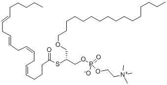 ARACHIDONOYL THIO-PC, 146797-82-2, 結(jié)構(gòu)式