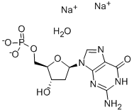 2'-DEOXYGUANOSINE 5'-MONOPHOSPHATE, DISO DIUM SALT HYDRATE Struktur