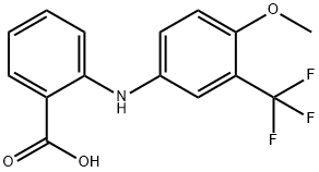 Benzoic  acid,  2-[[4-methoxy-3-(trifluoromethyl)phenyl]amino]- Struktur