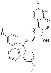 2'-Deoxy-5'-O-DMT-2'-fluorouridine Struktur