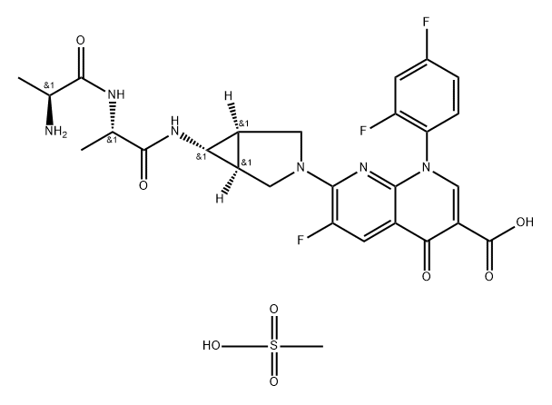 Alatrofloxacin Mesylate Struktur