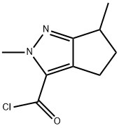 3-Cyclopentapyrazolecarbonylchloride,2,4,5,6-tetrahydro-2,6-dimethyl-(9CI) Struktur