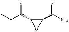 Oxiranecarboxamide, 3-(1-oxopropyl)-, (2R-cis)- (9CI) Struktur