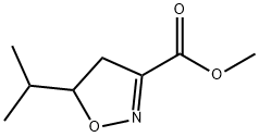 3-Isoxazolecarboxylicacid,4,5-dihydro-5-(1-methylethyl)-,methylester(9CI) Struktur