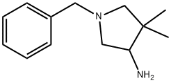 3-Amino-1-benzyl-4,4-dimethylpyrrolidine Struktur