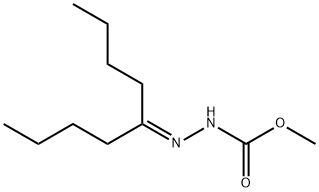 2-(1-Butylpentylidene)hydrazine-1-carboxylic acid methyl ester Struktur