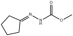 2-Cyclopentylidenehydrazine-1-carboxylic acid methyl ester Struktur