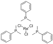 MER-TRICHLOROTRIS(DIMETHYLPHENYLPHOSPHINE)RHENIUM(III) Struktur