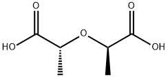 (2R)-2-[(1R)-1-carboxyethoxy]propanoic acid Struktur