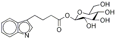 Indole-3-butanoyl β-D-Glucopyranose Struktur