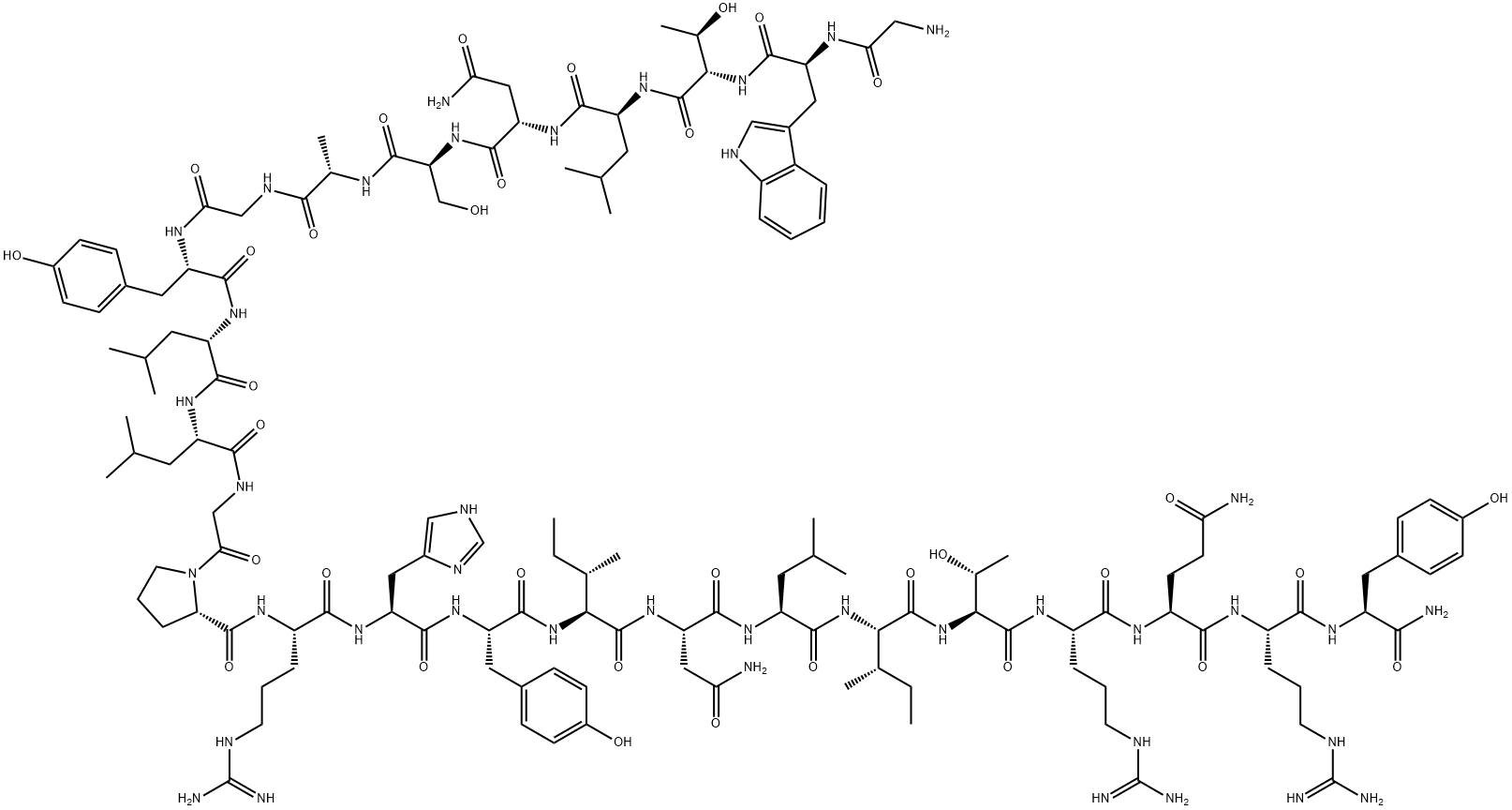 H-GLY-TRP-THR-LEU-ASN-SER-ALA-GLY-TYR-LEU-LEU-GLY-PRO-ARG-HIS-TYR-ILE-ASN-LEU-ILE-THR-ARG-GLN-ARG-TYR-NH2 price.