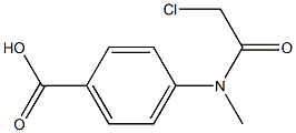 N-METHYL-4-(2-CHLOROACETAMIDO)BENZOIC ACID Struktur