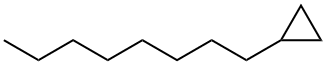 Octylcyclopropane Struktur